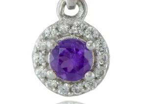 Silver pendant with Amethyst