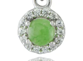 Silver pendant with Jade