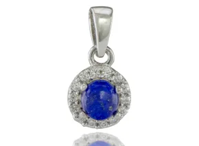 Silver pendant with Lapis