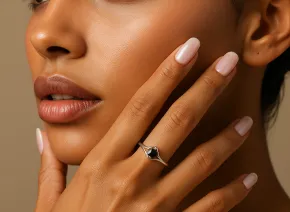 Ring with Black Diamond