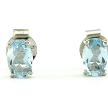 Silver earrings with Topaz