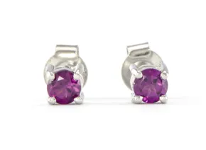 Silver earrings with Garnet