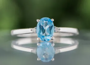 Blue Topaz Ring