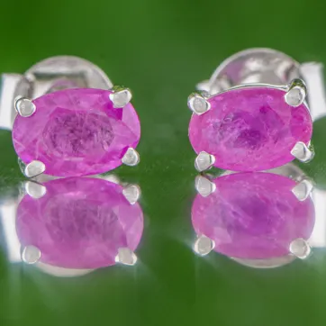 Pink Sapphire Earrings