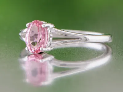 Silver ring with Pink Tourmaline