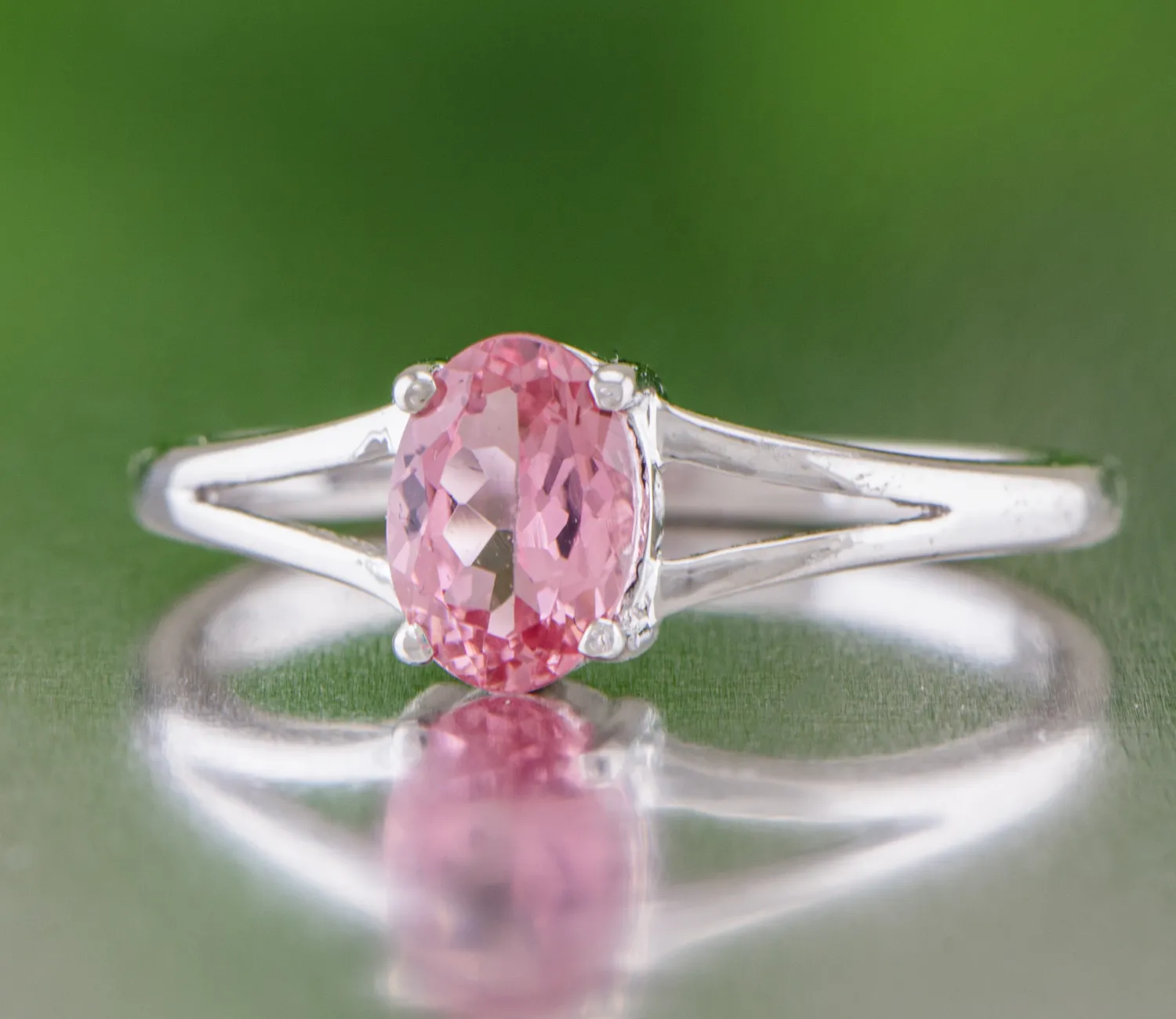 Silver ring with Pink Tourmaline