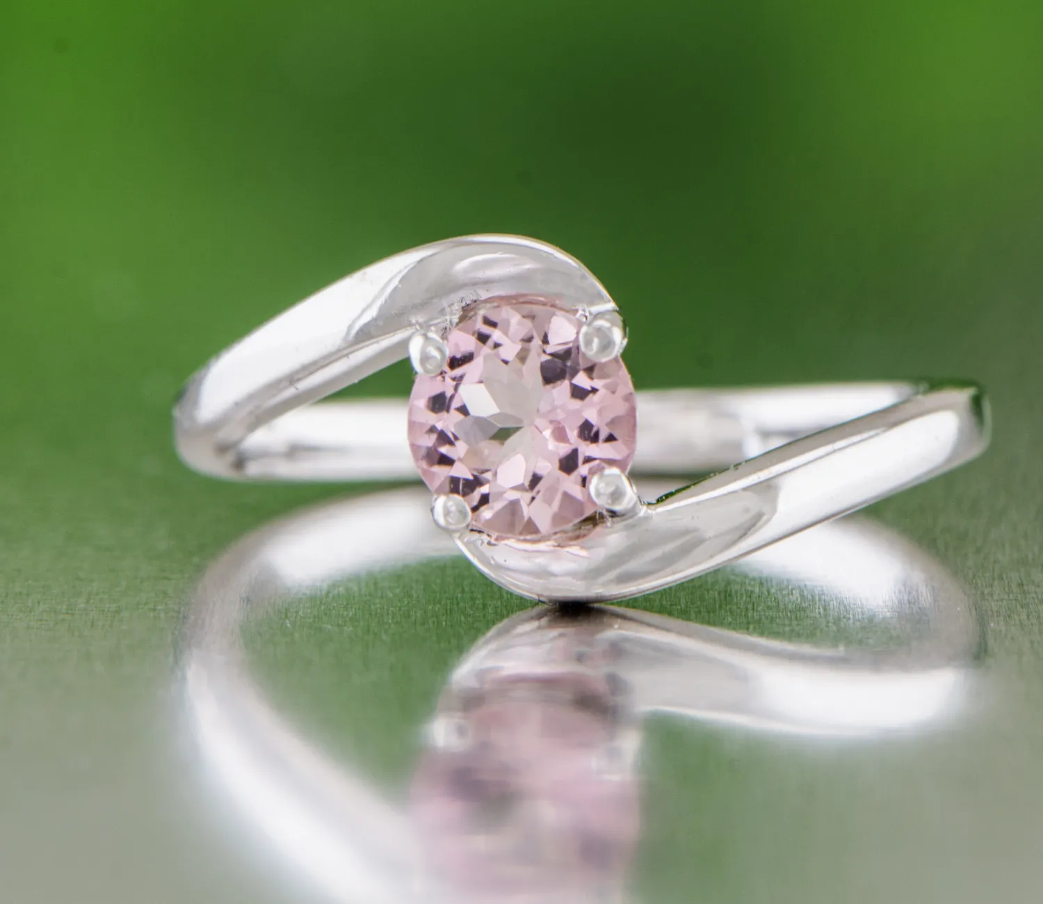 Silver ring with Pink Tourmaline
