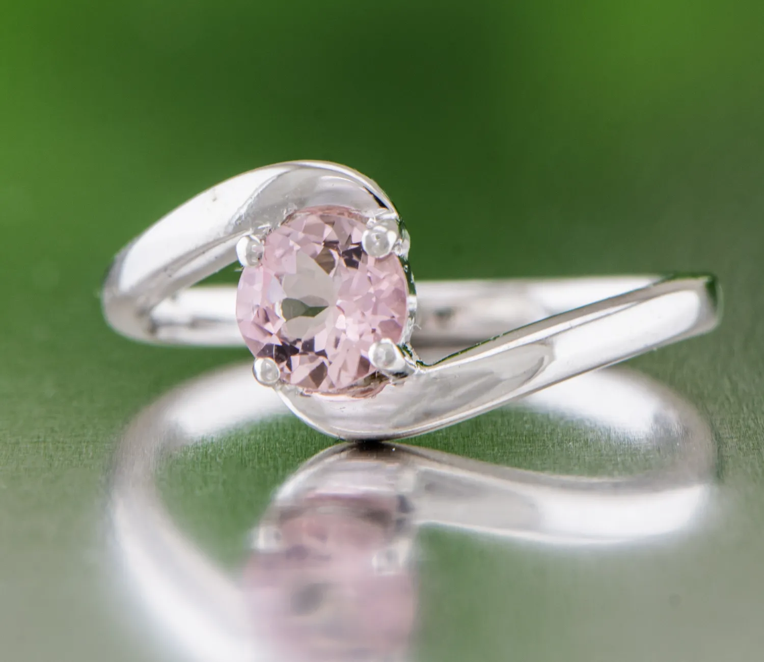 Silver ring with Pink Tourmaline