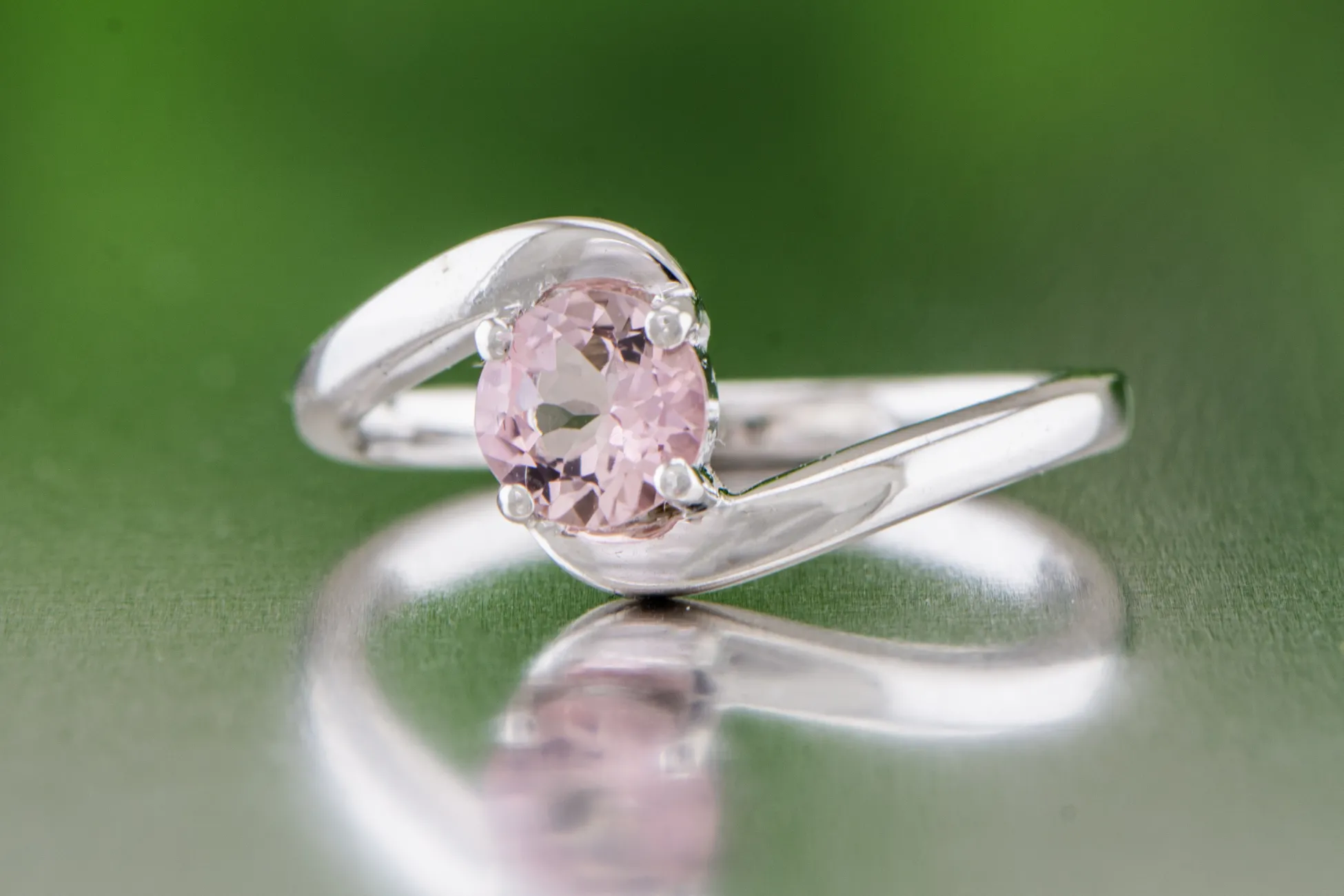 Silver ring with Pink Tourmaline