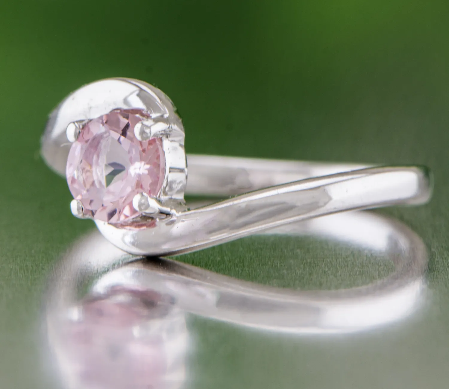 Silver ring with Pink Tourmaline