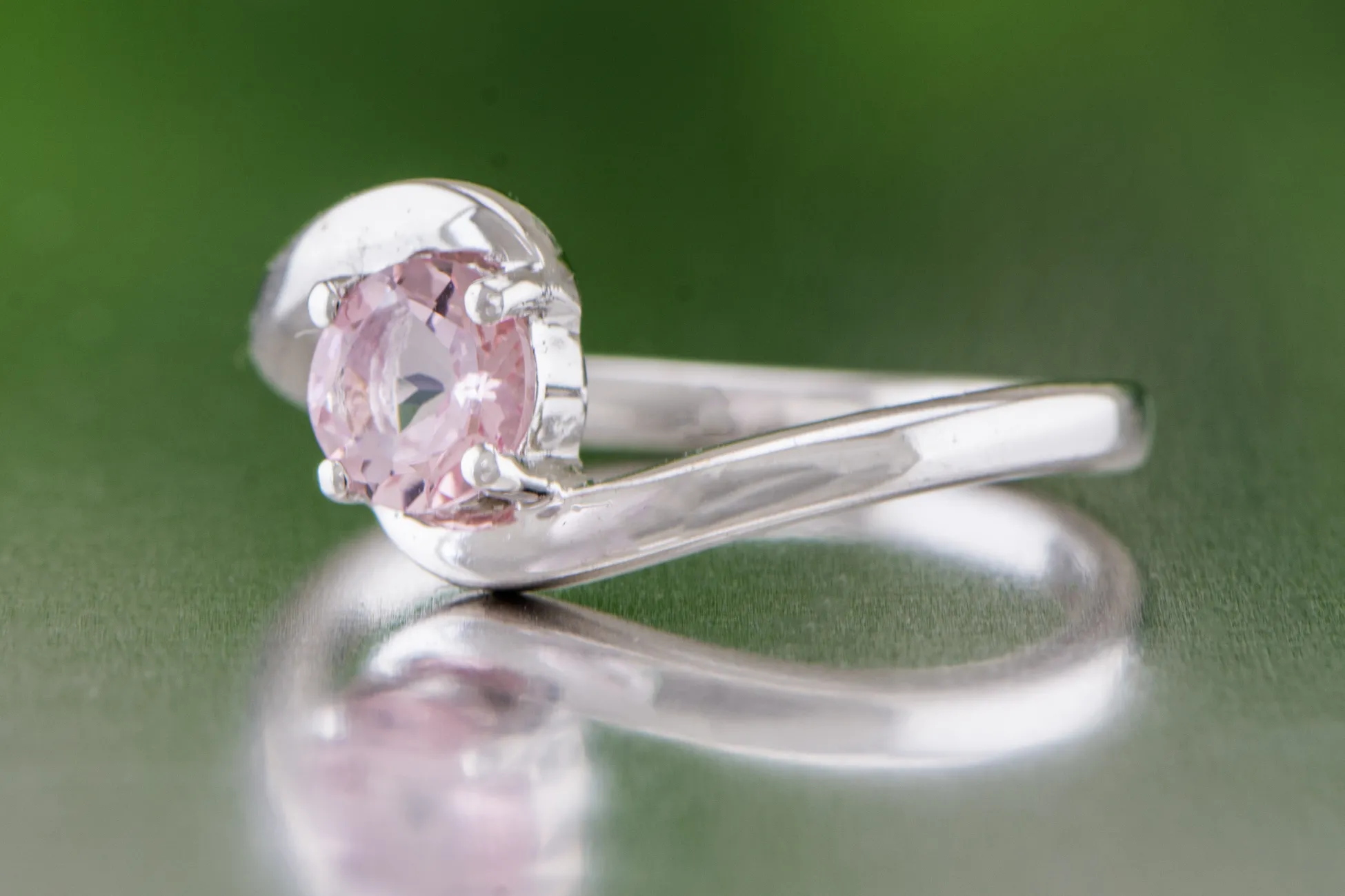 Silver ring with Pink Tourmaline