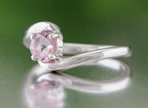 Silver ring with Pink Tourmaline