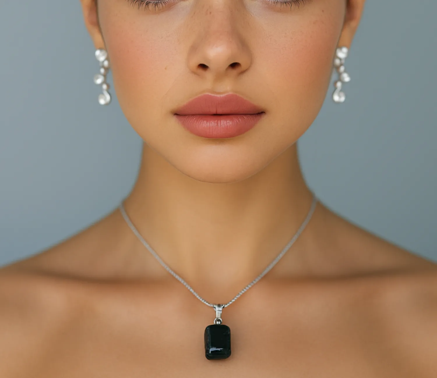 Black Tourmaline Crystal Pendant