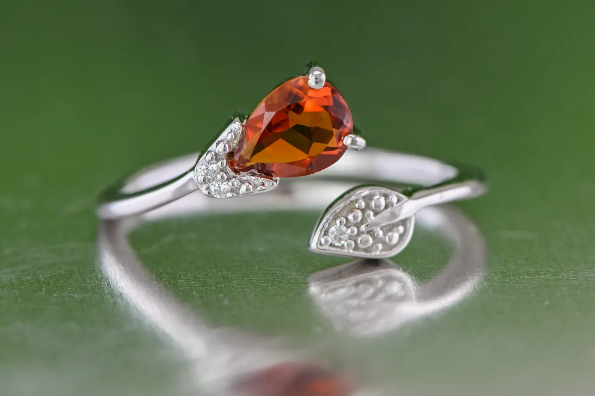 Silver Ring with Citrine