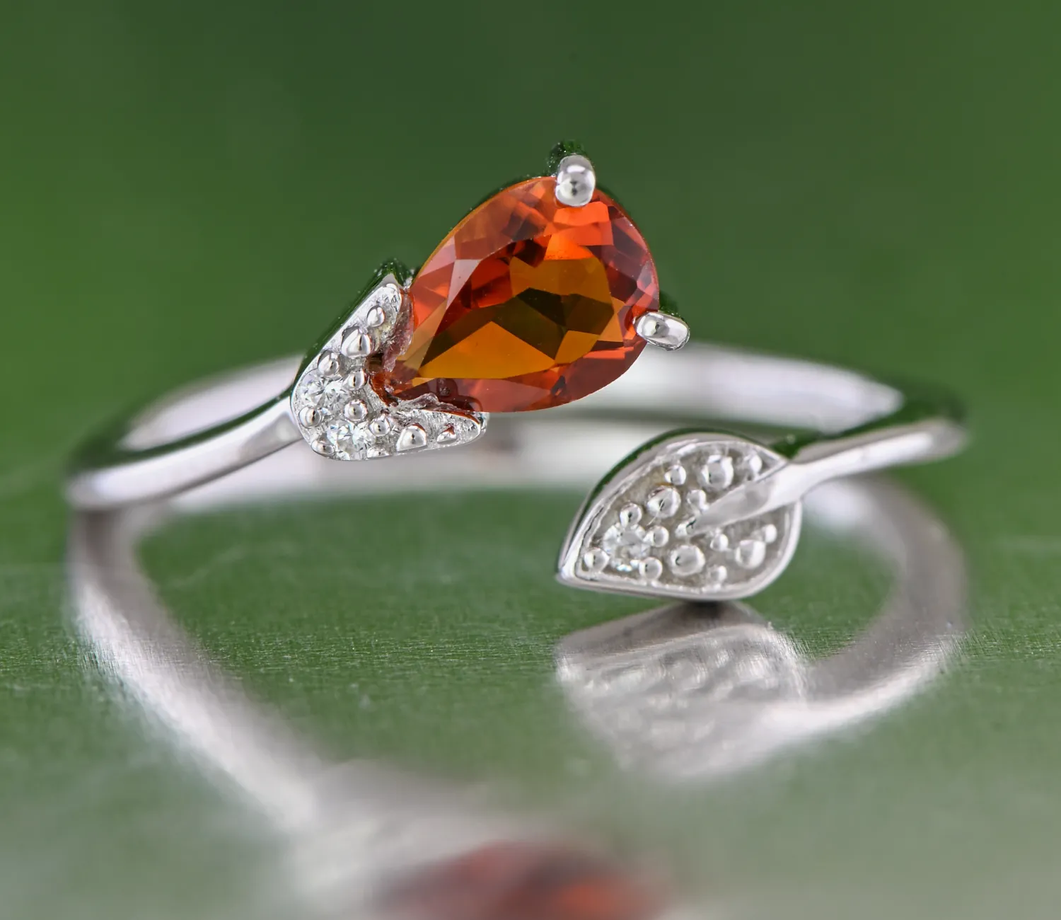 Silver Ring with Citrine