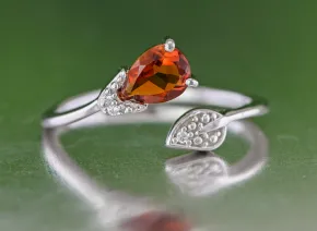 Silver Ring with Citrine