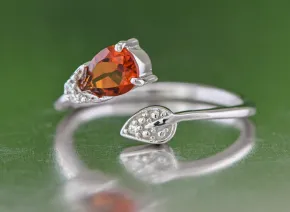 Silver Ring with Citrine