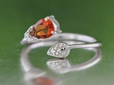 Silver Ring with Citrine