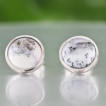 Dendritic Agate Earrings