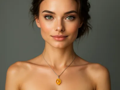 Elegant Pendant with Citrine