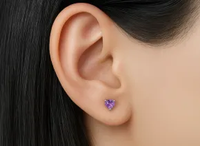 Amethyst Hearth Earrings