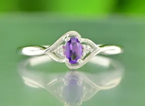 Silver ring with Аmethyst
