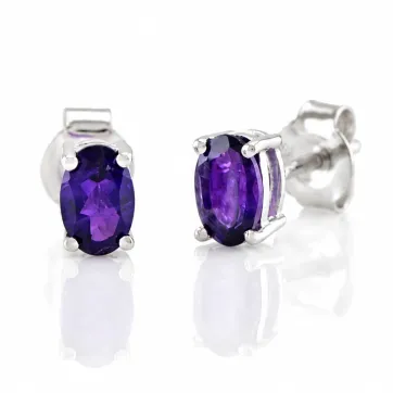 Аmethyst stud earrings