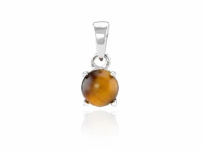 Silver Pendant with Tiger's Eye