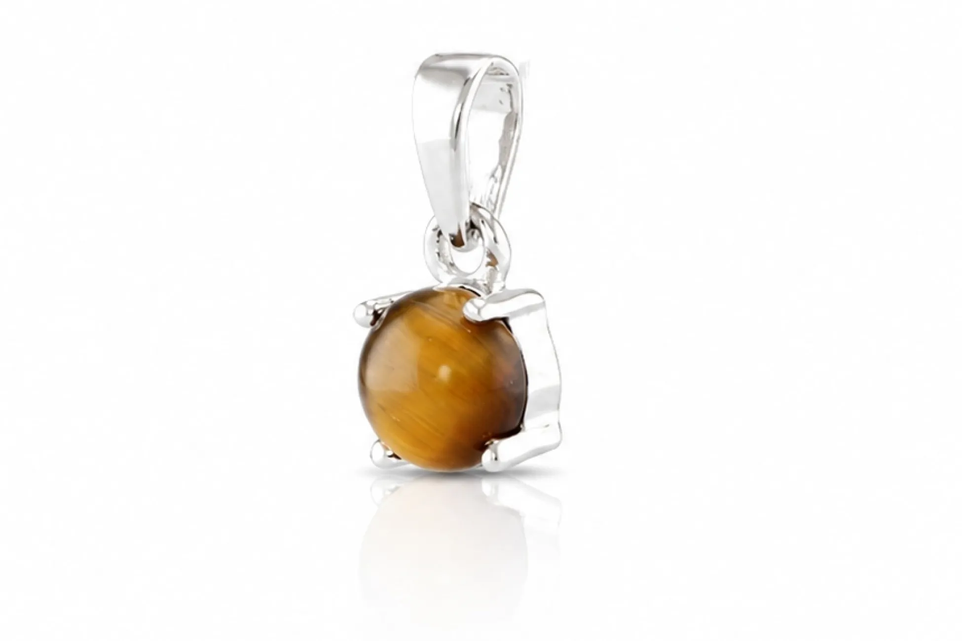Silver Pendant with Tiger's Eye