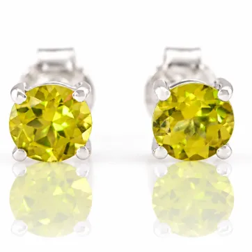 Silver Earrings with Sultanite